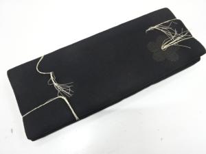 アンティーク　絽　喪服地着尺反物